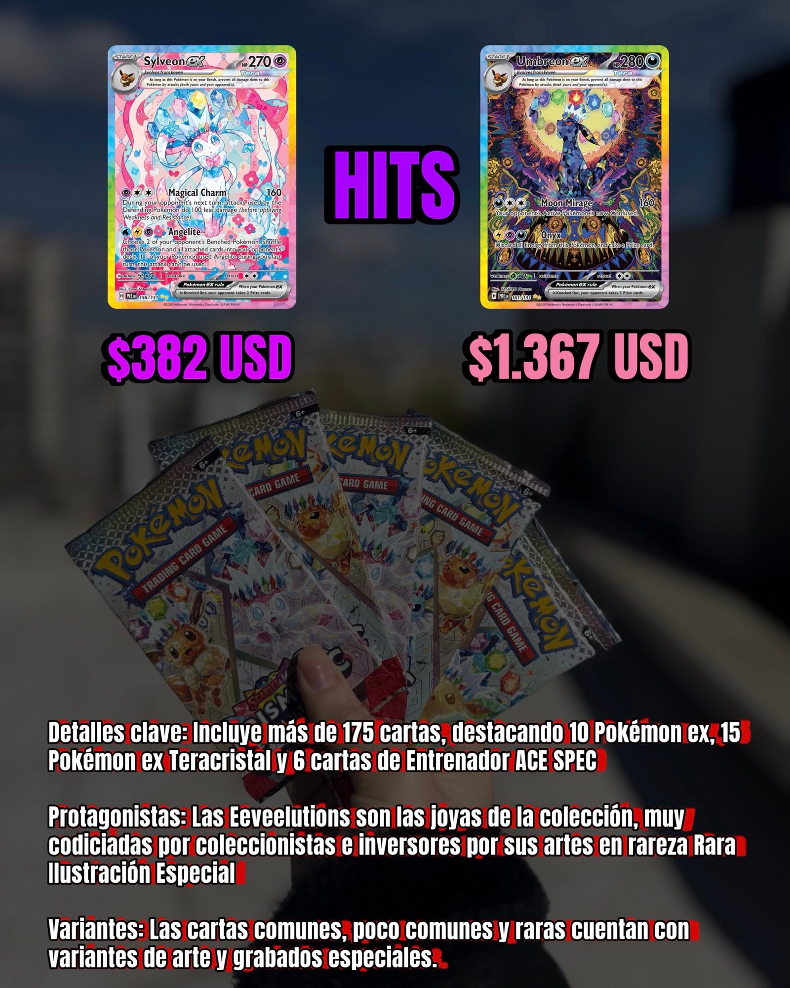 BOOSTER BUNDLE PRISMATIC EVOLUTIONS 6 boosters - Imagen 2