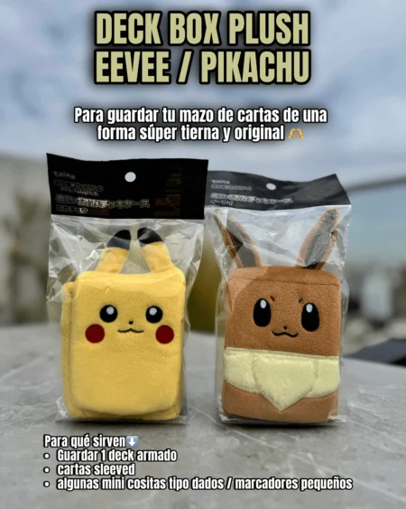 DECK BOX PLUSH JAPAN PIKACHU / EEVEE