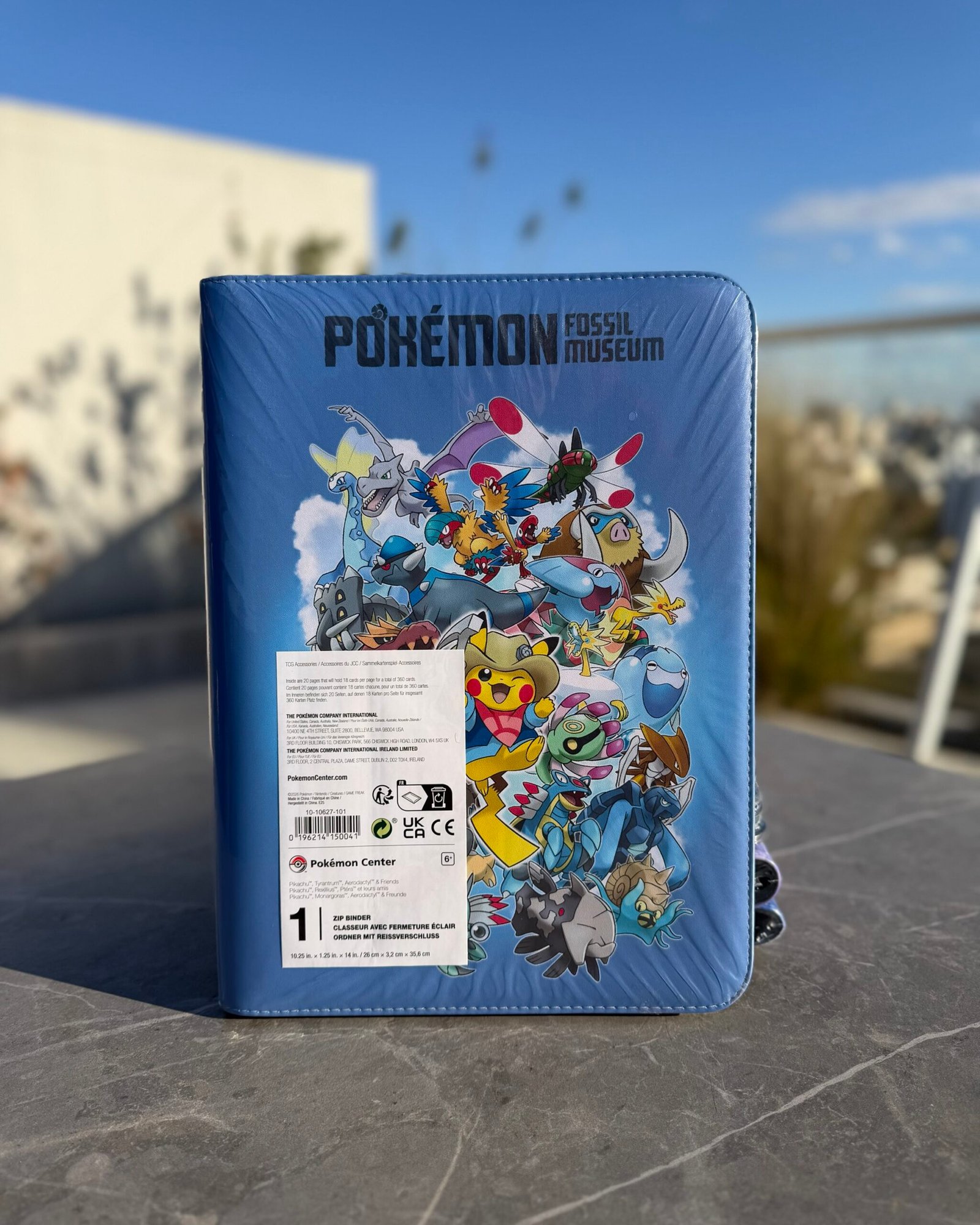 BINDER POKEMON CENTER FOSSIL MUSEUM 360