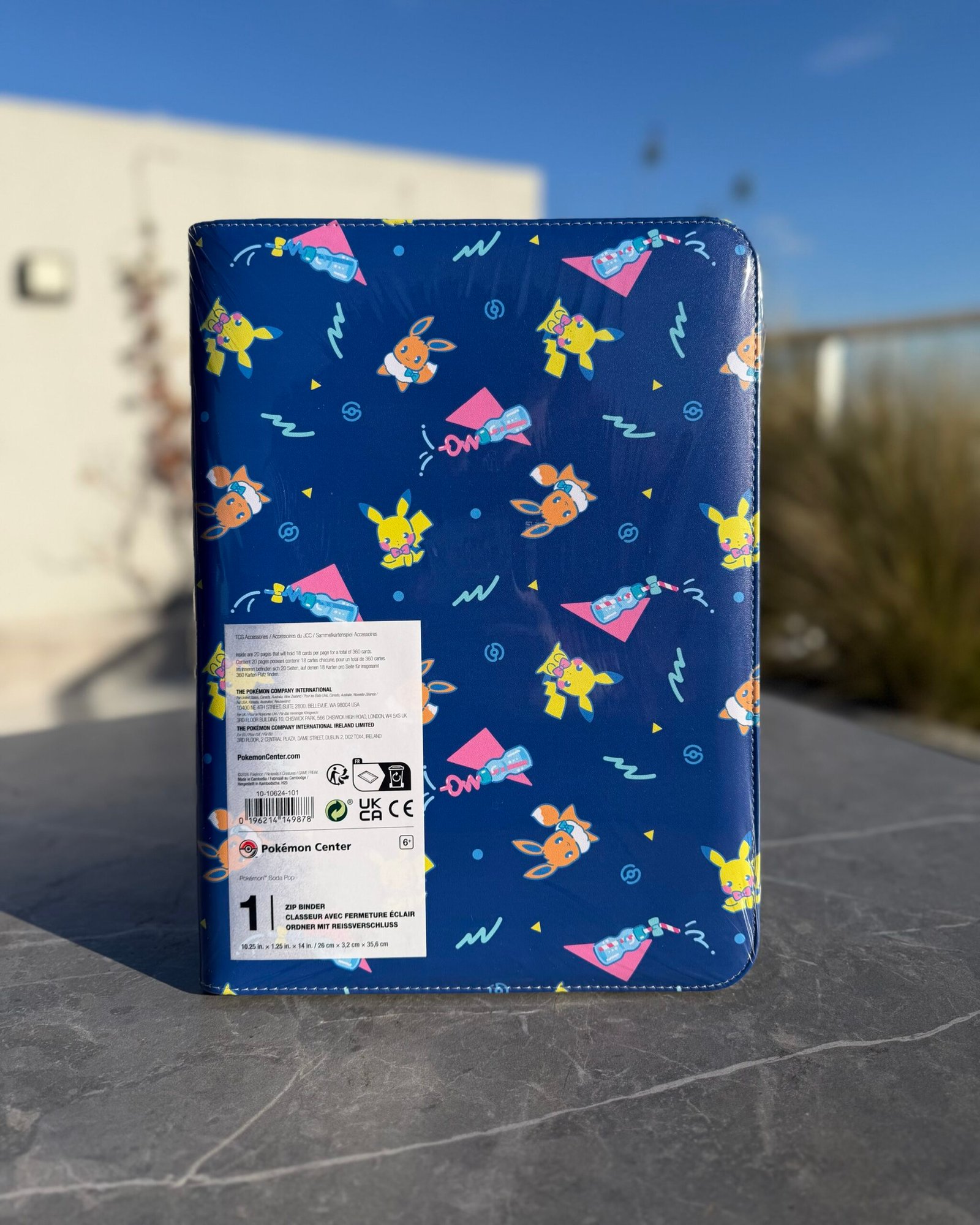 BINDER POKEMON CENTER SODA POP 360